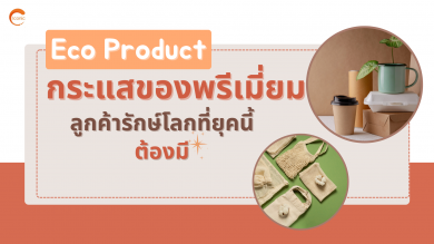 Eco Product กระแสของพรีเมี่ยม ลูกค้ารักษ์โลกที่ยุคนี้ต้องมี